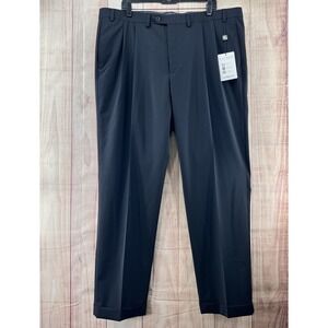 Ralph Lauren BLACK LABEL Wool Pleated Cuffed Pants UltraFlex Classic Fit 42x32